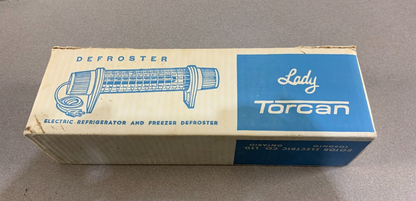 Vintage Lady Torcan Defroster Electric Refrigerator Freezer Defroster in Box