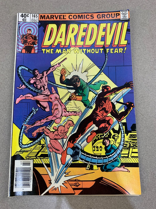 Daredevil #165 (1980) - Frank Miller Art, Doc Octopus, Black Widow