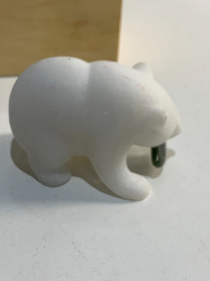 Vintage STAR MARBLE STONE Sculpture "Grizzly Bear" With COA