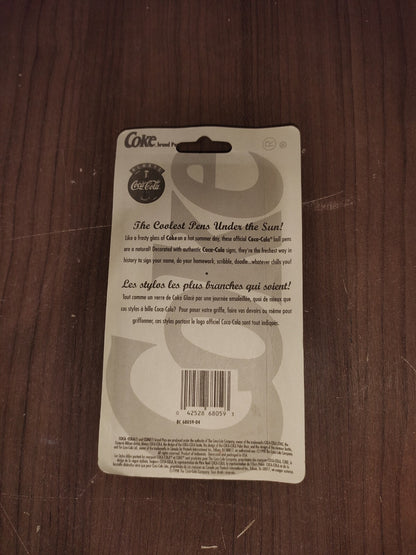 Vintage Rare Coca-Cola Brand - Ball Point Pen (6) Black Ink - New In Box