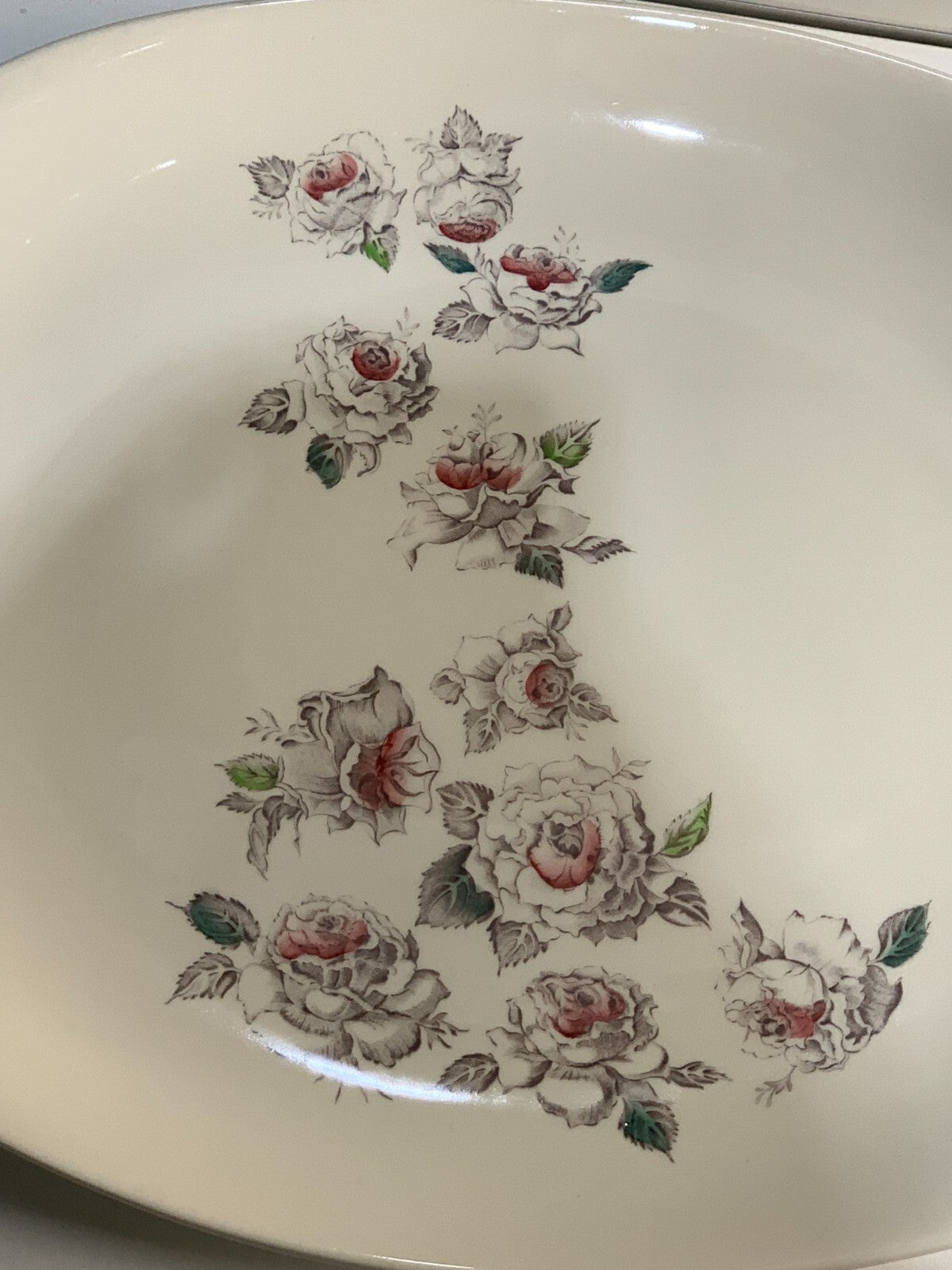 Pretty Vintage Johnson Brothers "Shower of Roses" Oval Platter. Made in England