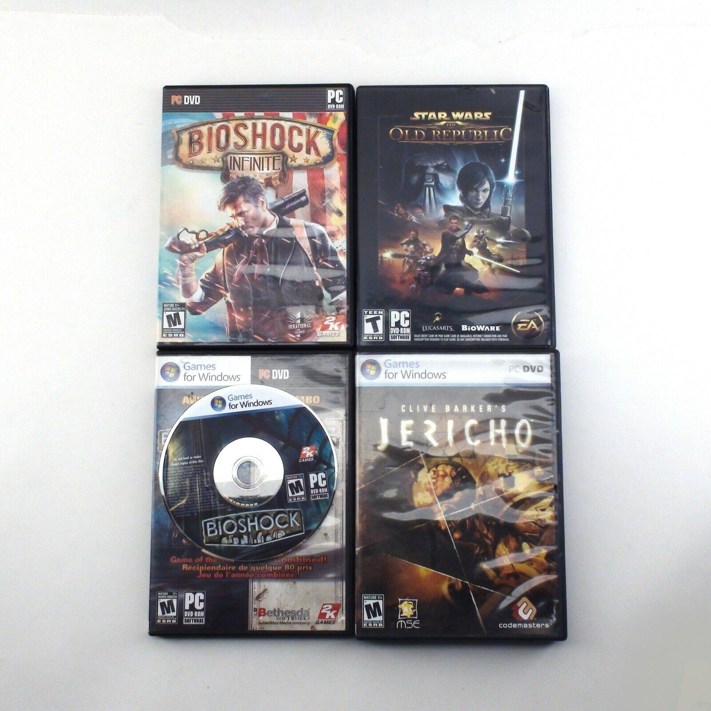 PC Gaming Extravaganza: Lot of 6 Classics - Command & Conquer, Star Wars, BioShock, Jericho, and More