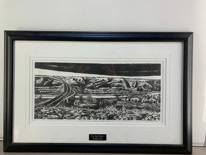 'CONTOURED COULEES UNDER A CHINOOK ARCH' Print Art By E.J. Moloy 2003, 1/13