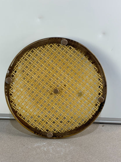 Vintage Rattan Butterfly Pressed Serving Tray
