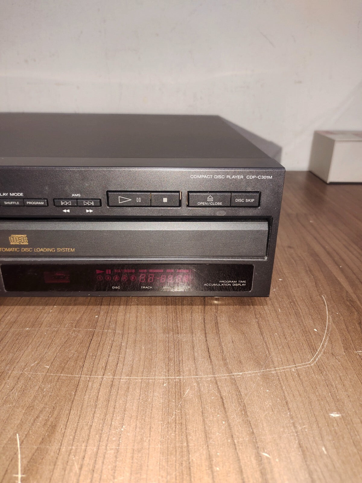 SONY CDP-C301M CD Compact Disc Player 5 Disc Changer - Untested
