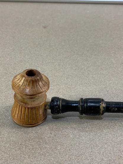 Vintage bamboo pipe Engraved.