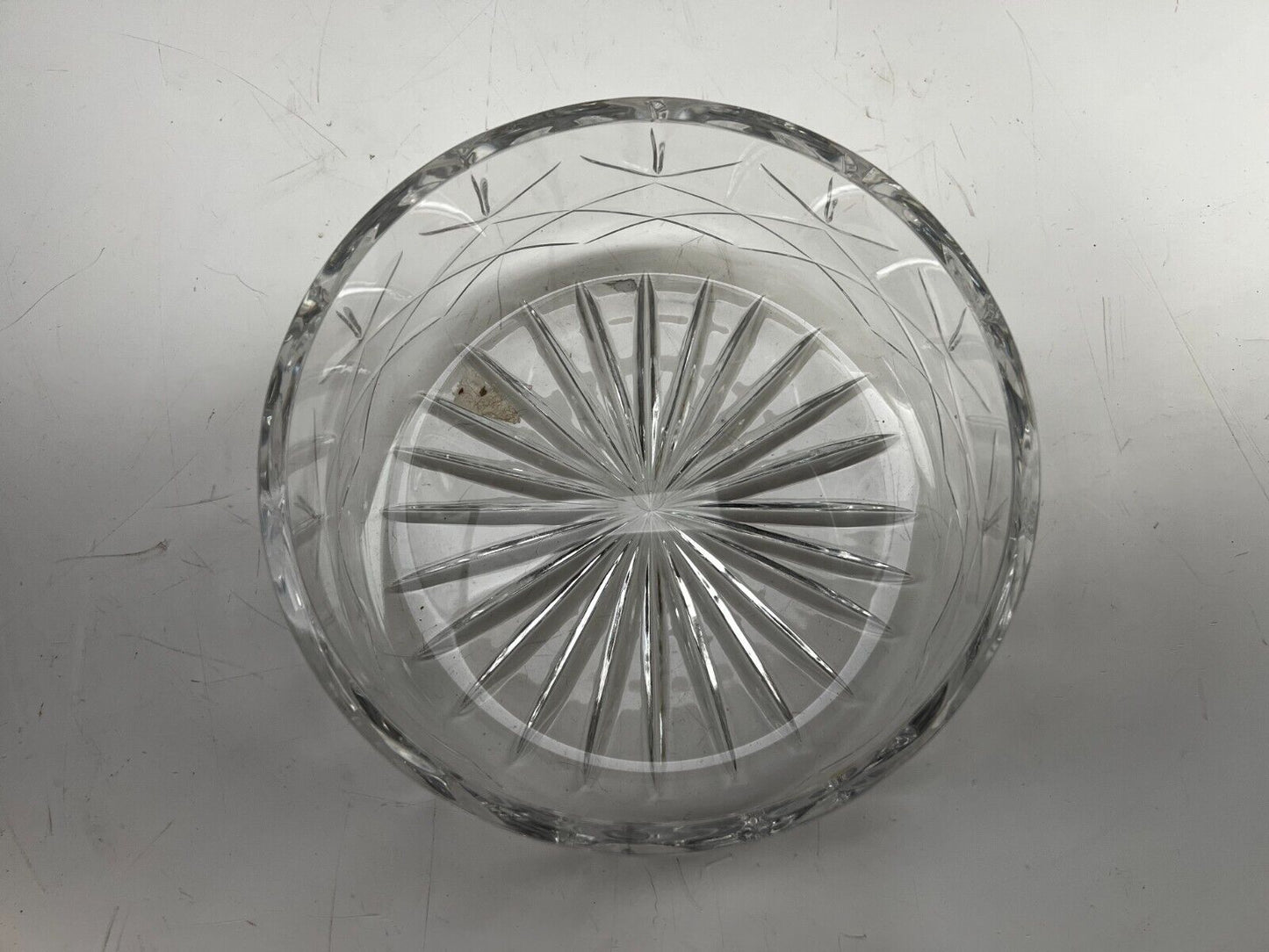 Bohemian Lead Crystal Cut Glass Bowl