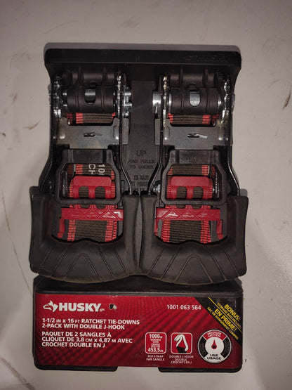 Husky 16' X11/2" Ratchet Tie Down 1,000 Capacity - New