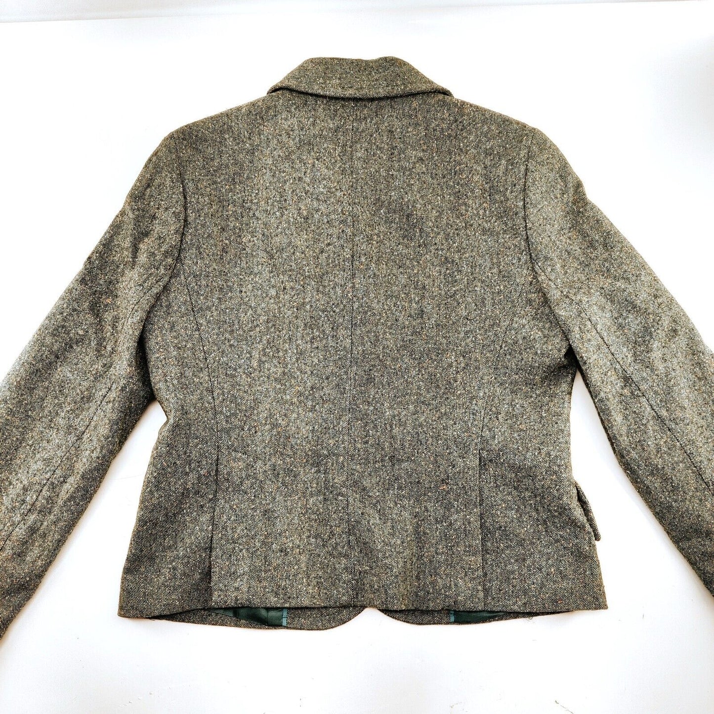 Jacob Y2K Blue Tweed Blazer Paisley Design