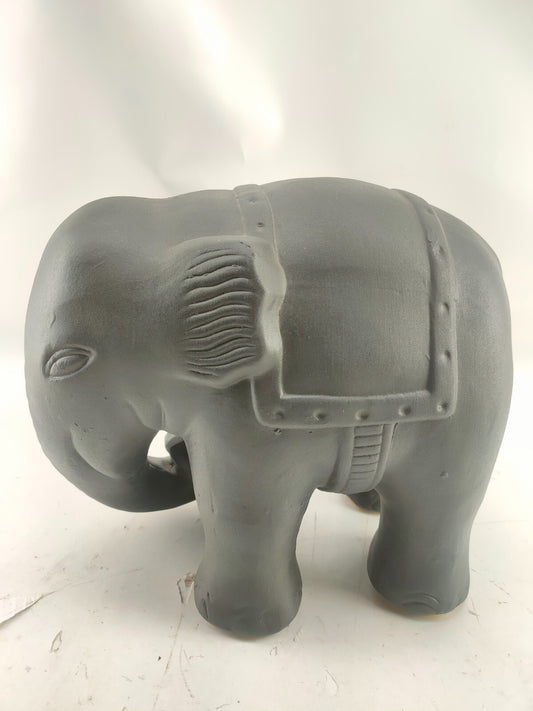 Gypsum Elephant Figurine