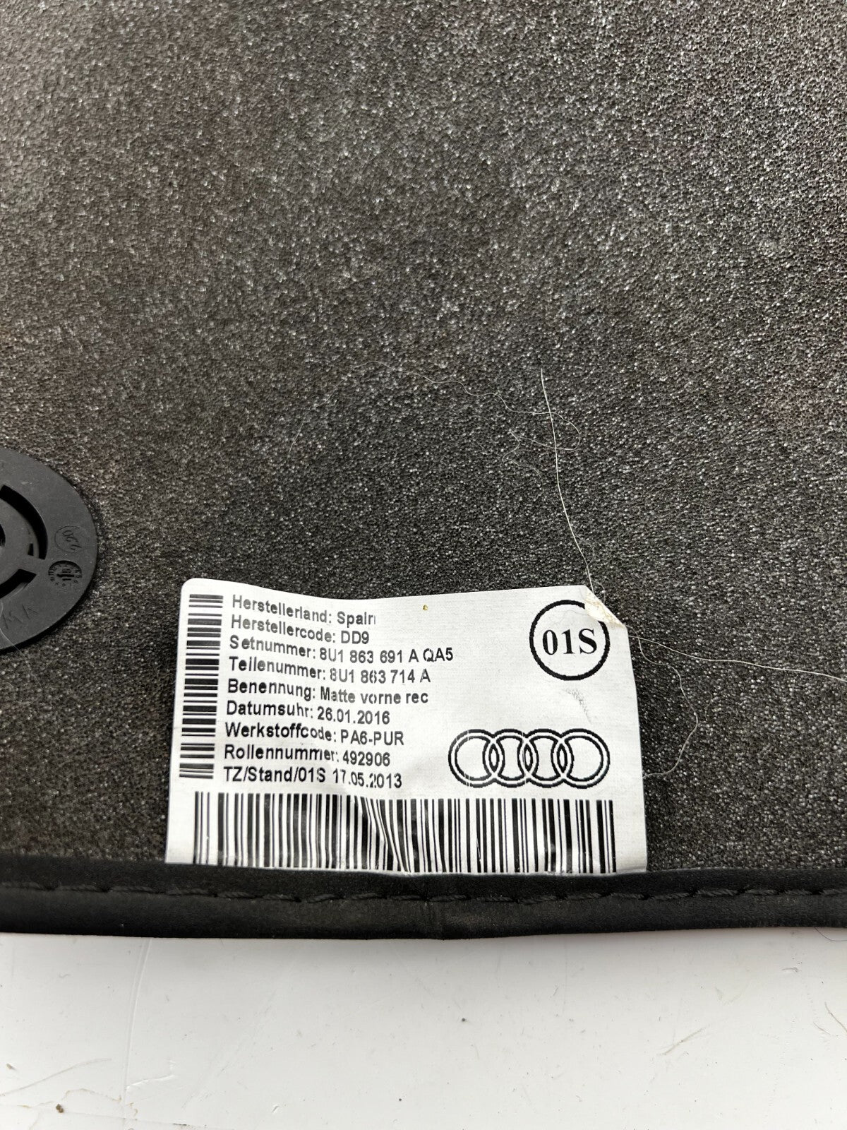 For Audi Exclusive Carpet Car Mats 4pc – OEM Quality Velour