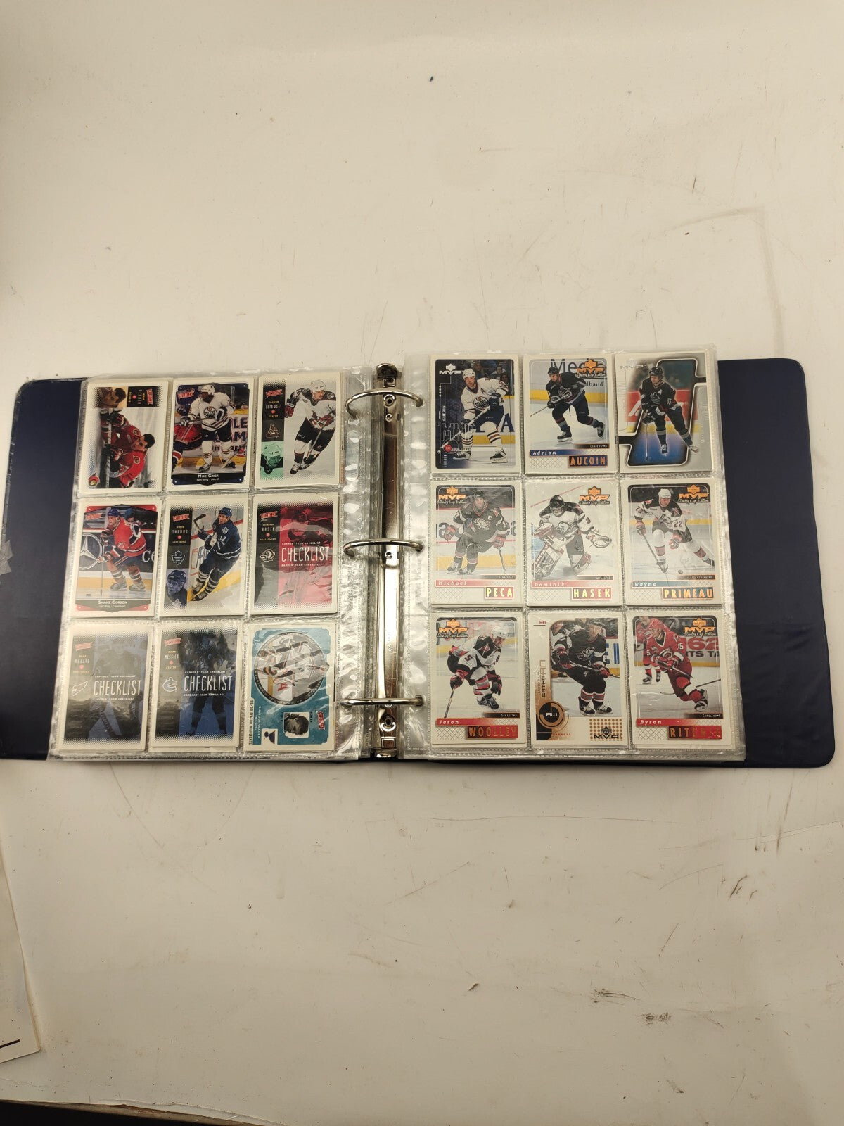 Old and New Hockey Player Cards