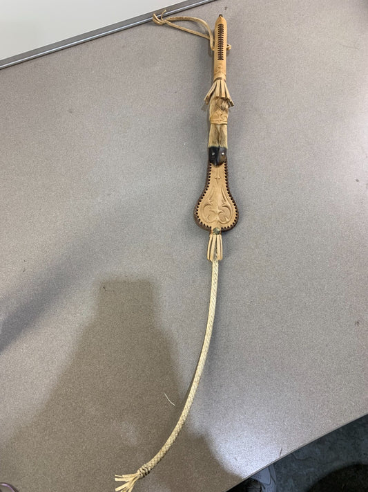 Taxidermy Goat Hoof Horse Whip Native American