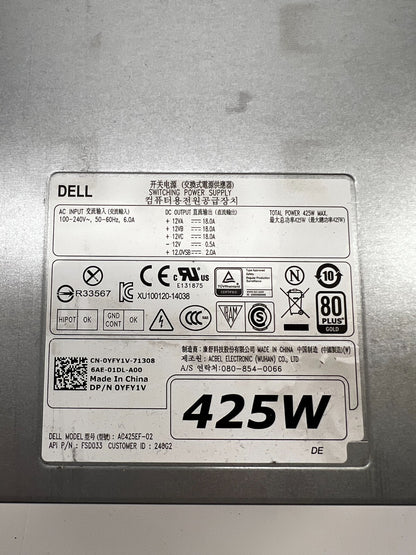 Dell AC425EF-02 Switching Power Supply 425W for Precision T5810 T7810 0YFY1V
