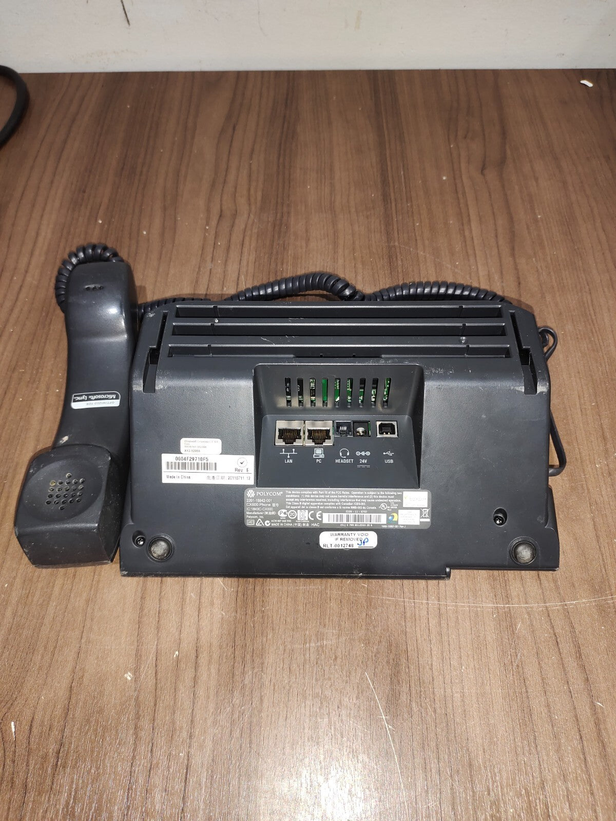 Polycom CX-600 Desktop OCS IP Phone - 4