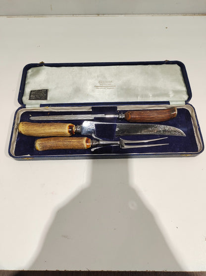 Vintage Cutlass Carving Knife Set