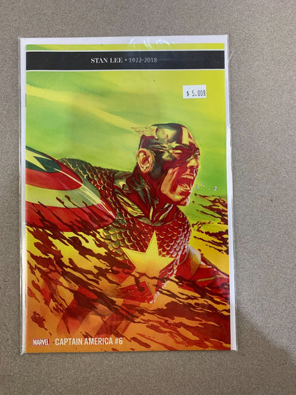 Captain America #6 (2019) Stan Lee Tribute Cover NM Marvel Vol. 9 Coates