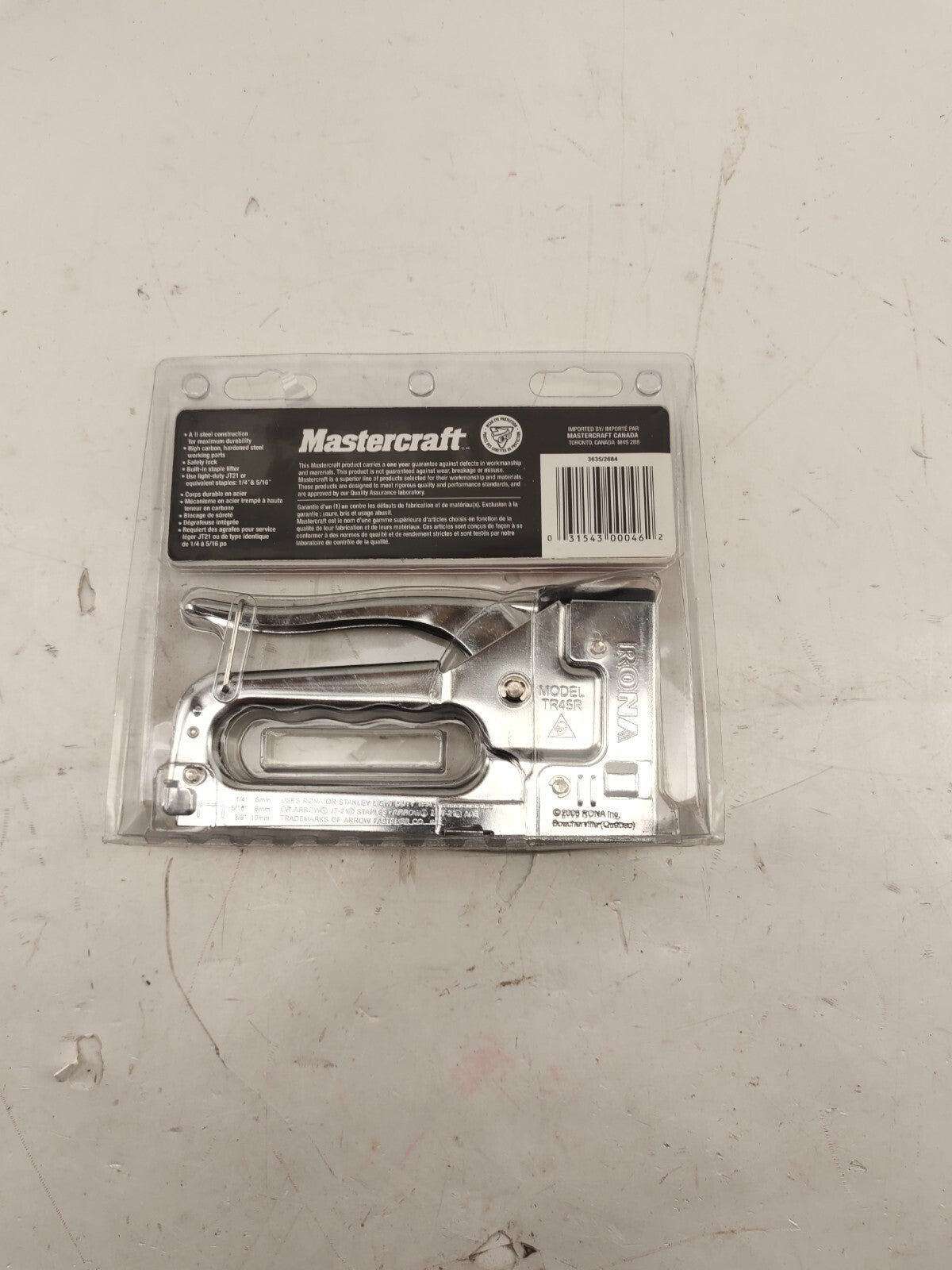 Mastercraft Staple Gun Light Duty - New