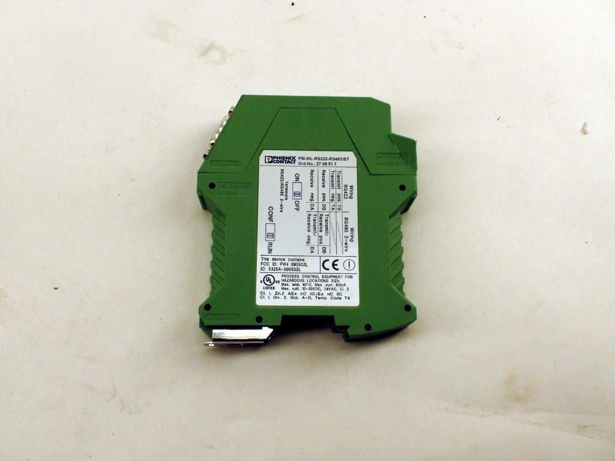 PHOENIX CONTACT PSI-WL-RS232-RS485/BT BLUETOOTH CONVERTER WIRELESS TRANSMISS