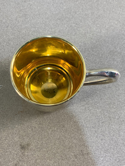 VINTAGE WEB 513 STERLING SILVER CUP. NOT MONOGRAMMED. 2x2.2. 36.85GRS