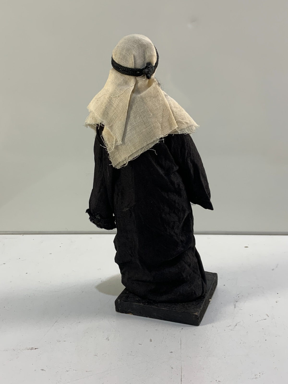 Vintage Arab man painted face Doll 9" tall