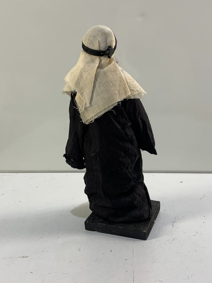 Vintage Arab man painted face Doll 9" tall