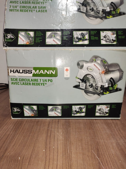 Haussmann 7-1/4" Red Eye Laser Guided Circular Saw 14Amps