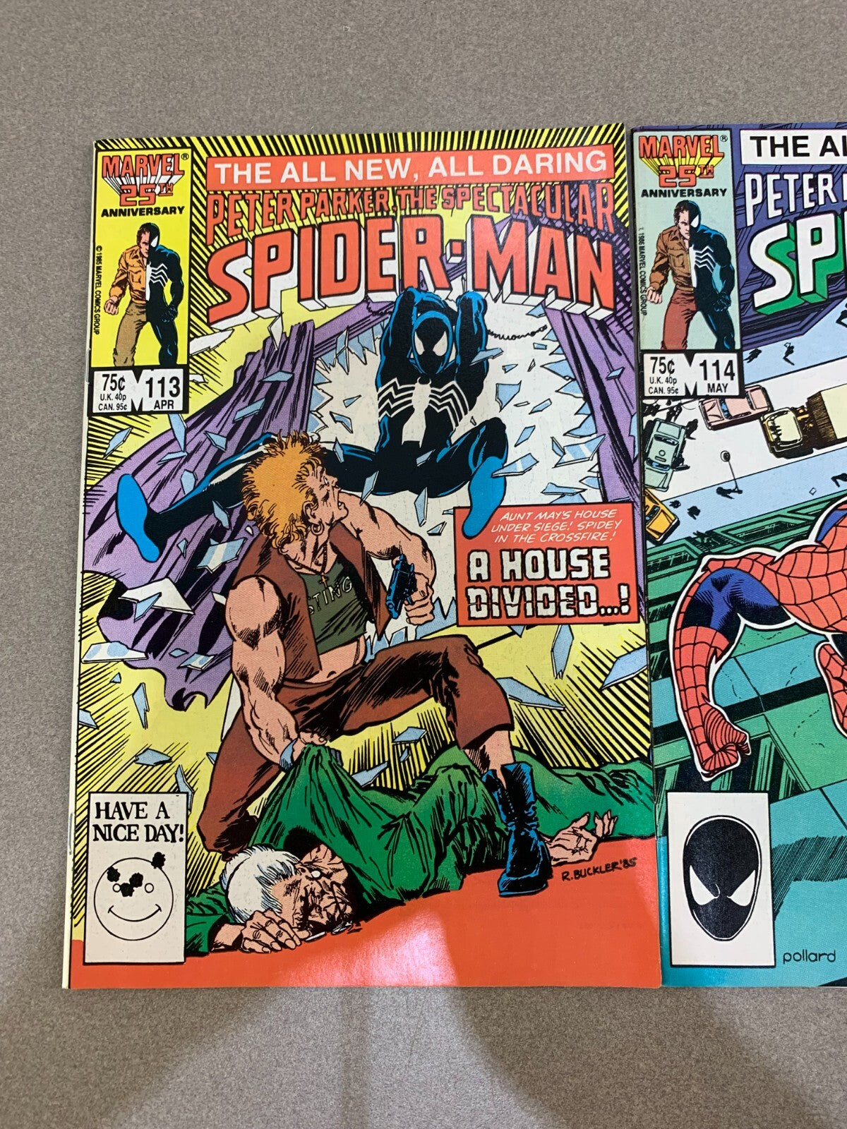 Peter Parker, The Spectacular Spider-Man #113 & #114 (1986) VF+ Marvel Comics