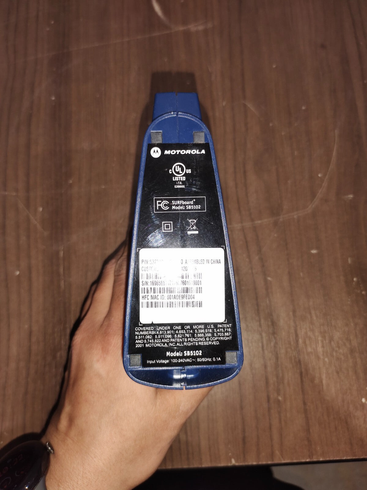 Motorola Surfboard Broadband Internet Cable Modem Router Model SB5102