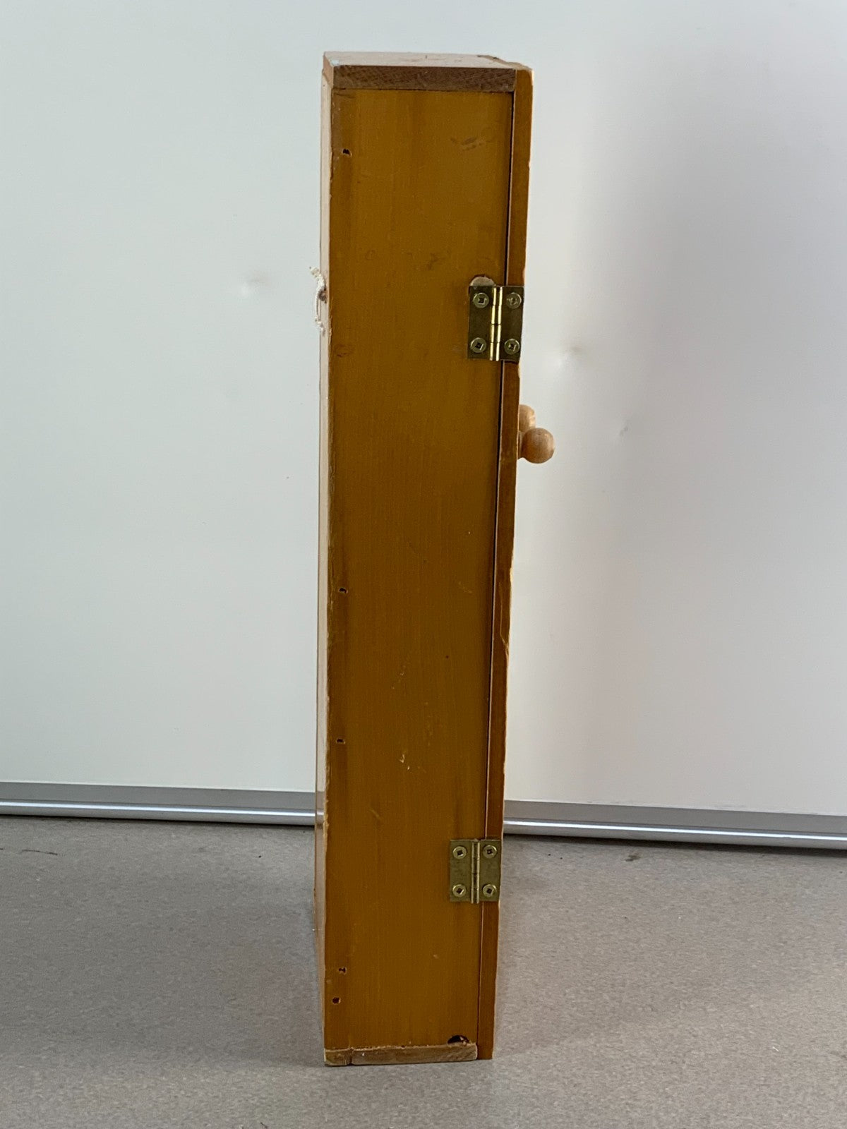 Buttler wooden Ball-jointed Doll in a wooden almira type box