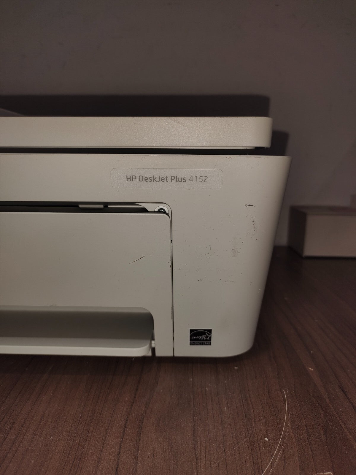 HP DeskJet Plus 4152 Wireless All-in-One Color Inkjet Printer - White-1