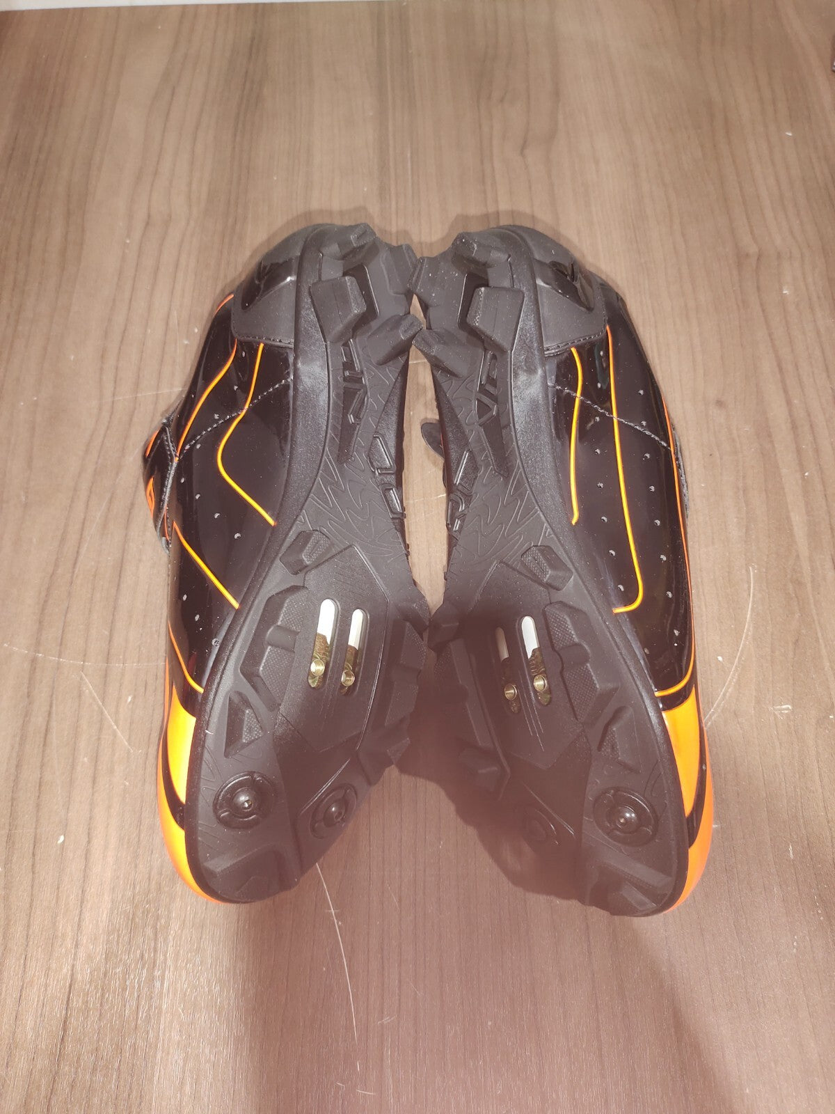 Crono CX-3 17 Mountain Bike Gravel BMX Shoes - Black Orange - Size - 41 (EUR)