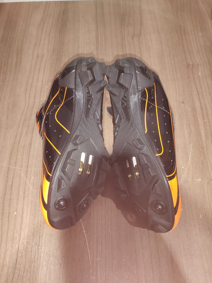 Crono CX-3 17 Mountain Bike Gravel BMX Shoes - Black Orange - Size - 41 (EUR)