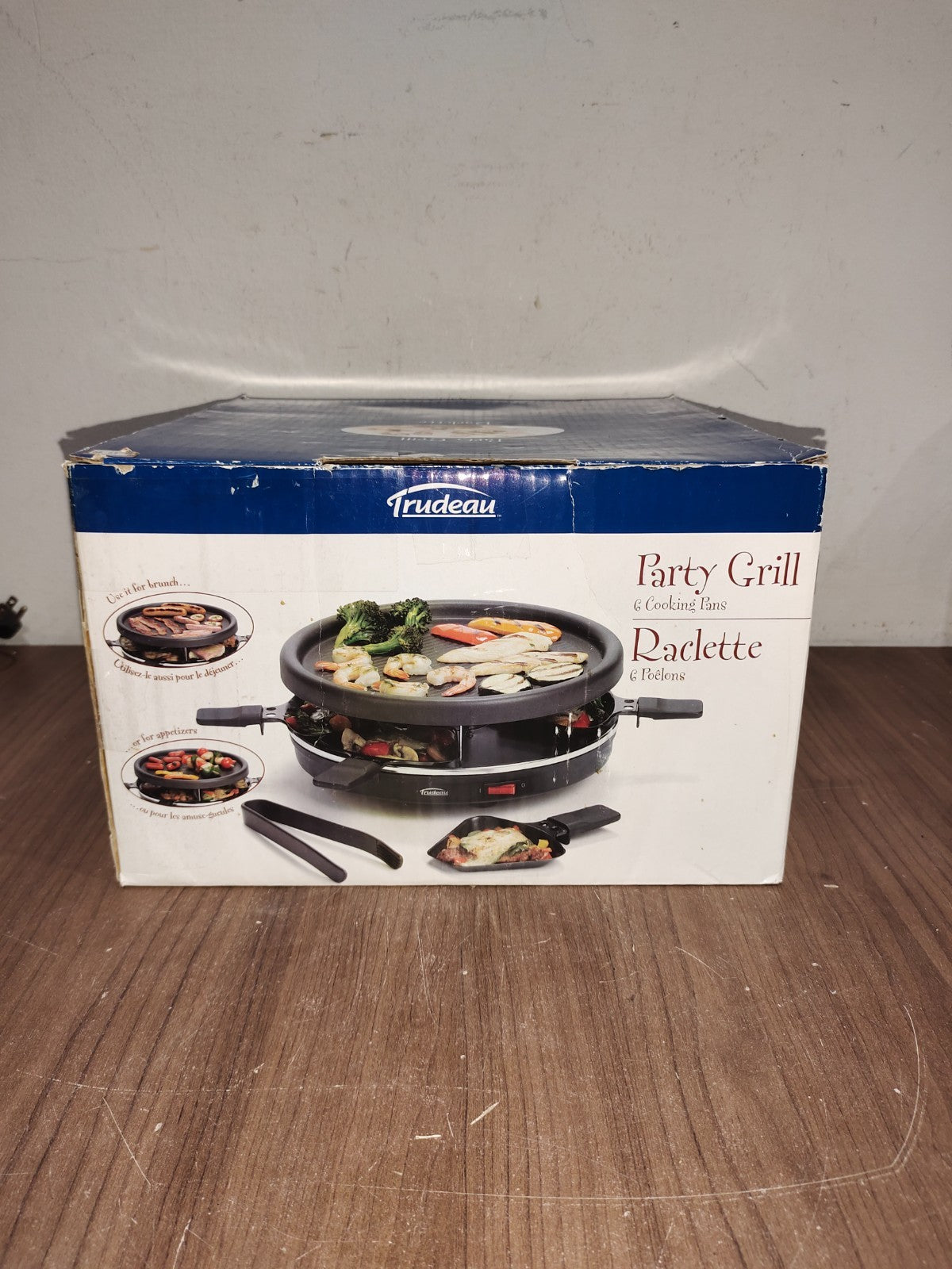 Trudeau Party Grill 6 Cooking Pans - Raclette