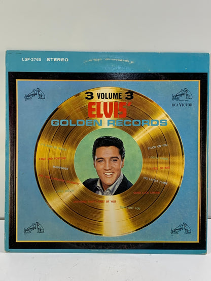 ELVIS GOLDEN RECORDS VOLUME 3 ALBUM VINYL ALBUM, ORIGINAL BRITISH 1964