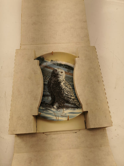 1989 The Snowy Owl Collector Plate W/ Certificate