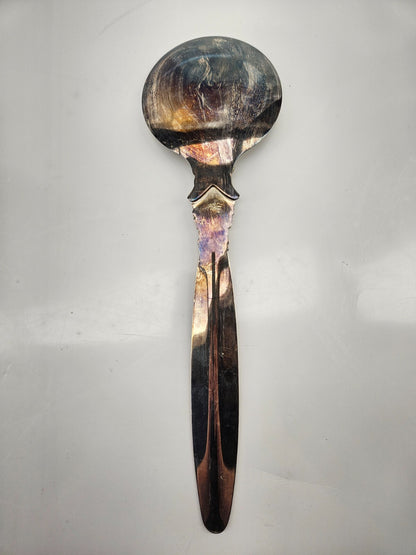 Vintage Viking Plate E.P Brass Casserole Serving Spoon 12"