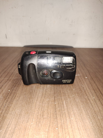 Pentax PC-100 Black Focus Free Auto Winding Point & Shoot Film Camera - Untested