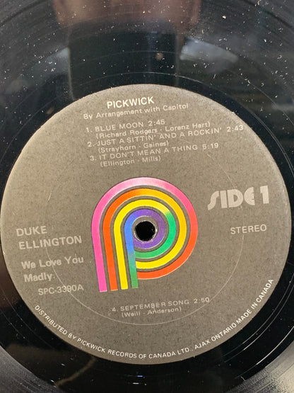Duke Ellington - We Love You Madly - SPC-3390 Vinyl LP Record Pickwick