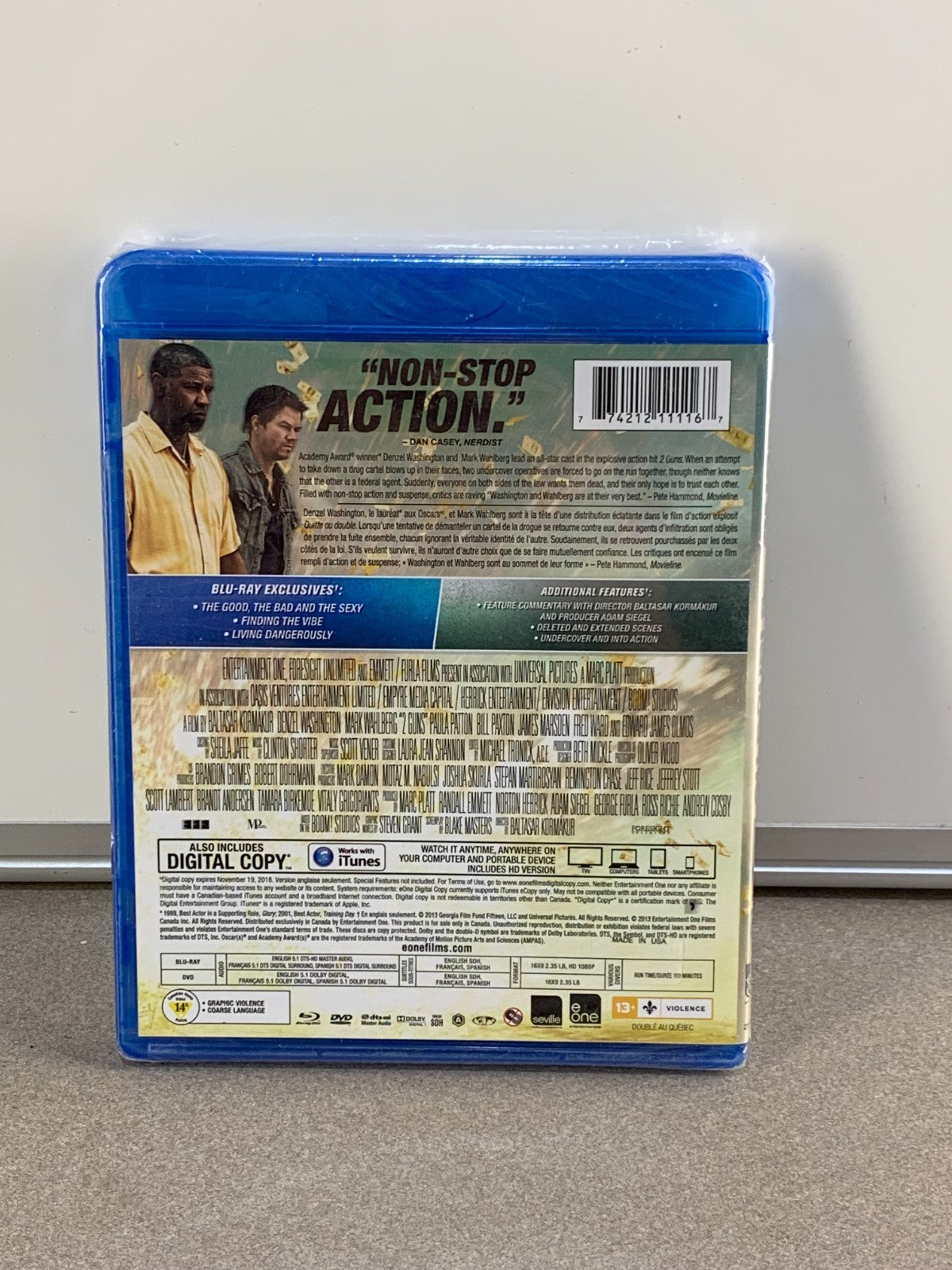 2 Guns (Blu-ray Disc, 2013, 2-Disc Set, Canadian)