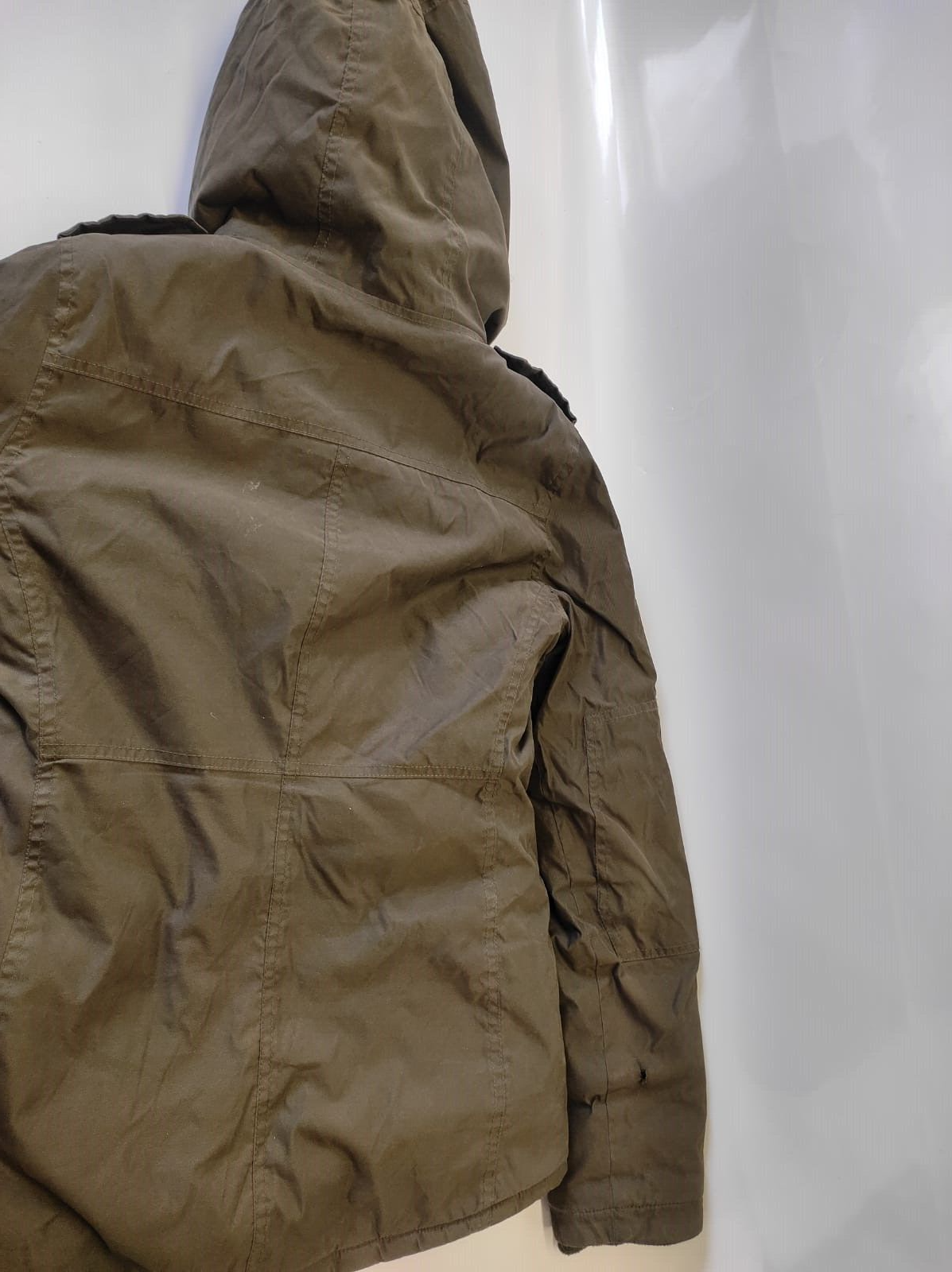 Aritzia TNA Niseko Heritage Series Parka Jacket Women XS green Faux Fur Lined