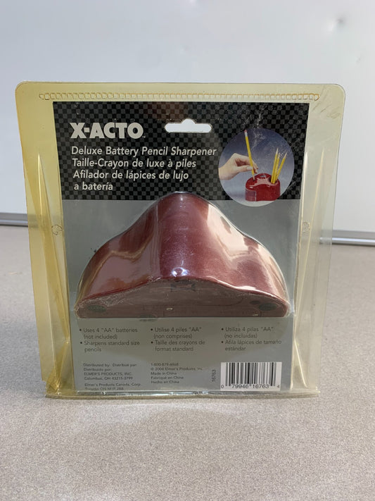 X-Acto Deluxe Battery Pencil Sharpener (Red)