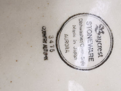Baycrest Stoneware AURORA Dinner plates a set of 6 Made in Japan
