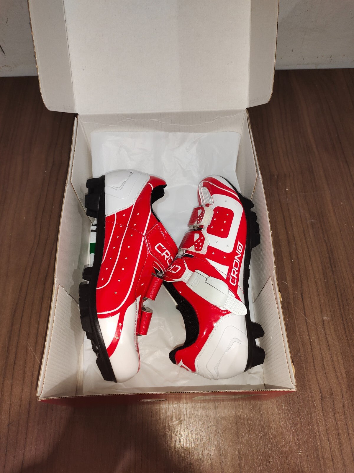 Crono CX-3 17 Mountain Bike Gravel BMX Shoes - Ross Red - Size - 39 (EUR)
