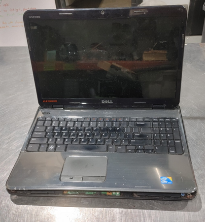 Dell Inspiron N5010 Laptop Black Fair Condition No RAM No HDD For Parts Untested