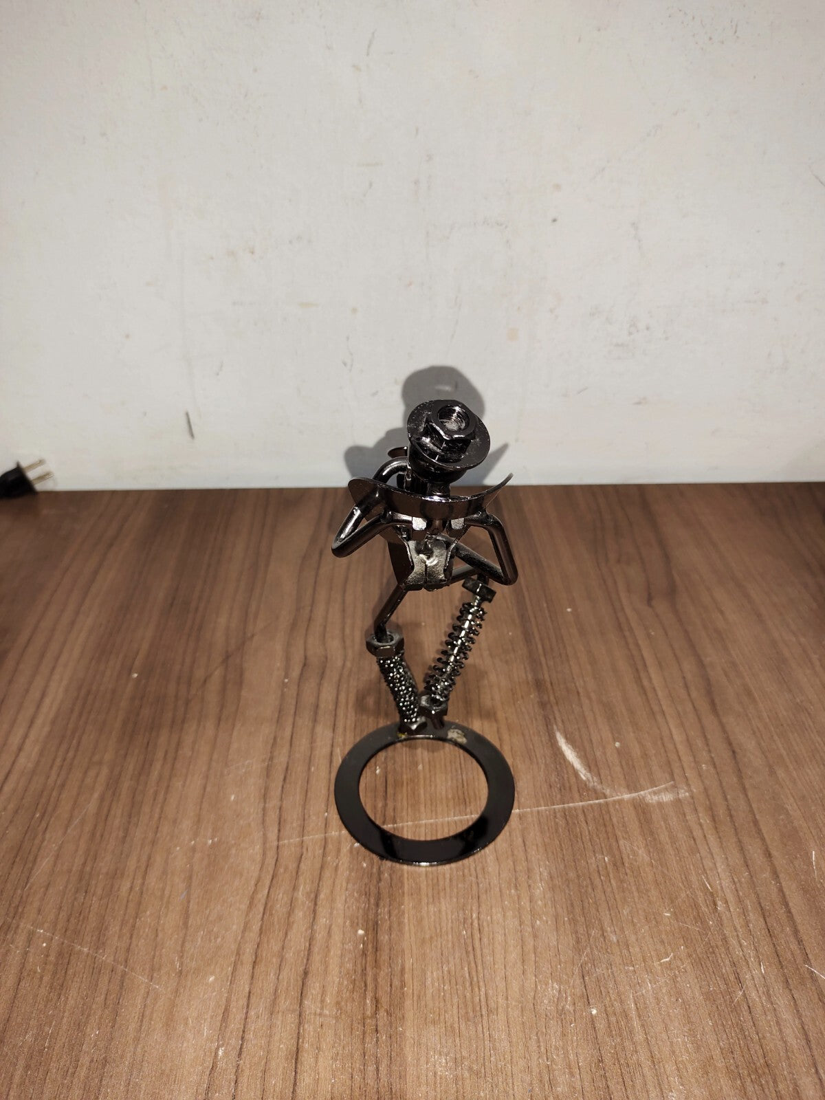 Scrap Metal Art, Figurine welded from nuts and Bolts