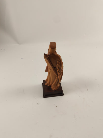 Vintage Boxwood Carved Chinese Figurine