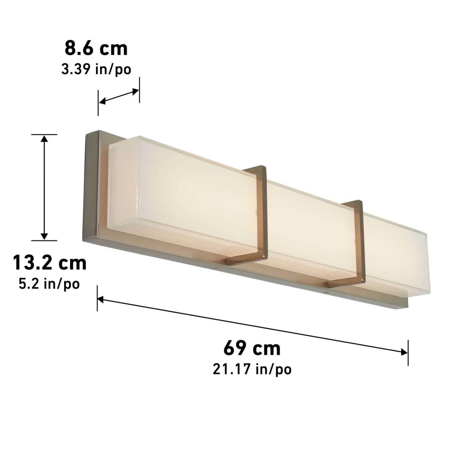 Artika Subway 29W LED Modern Bathroom Vanity Light Fixture