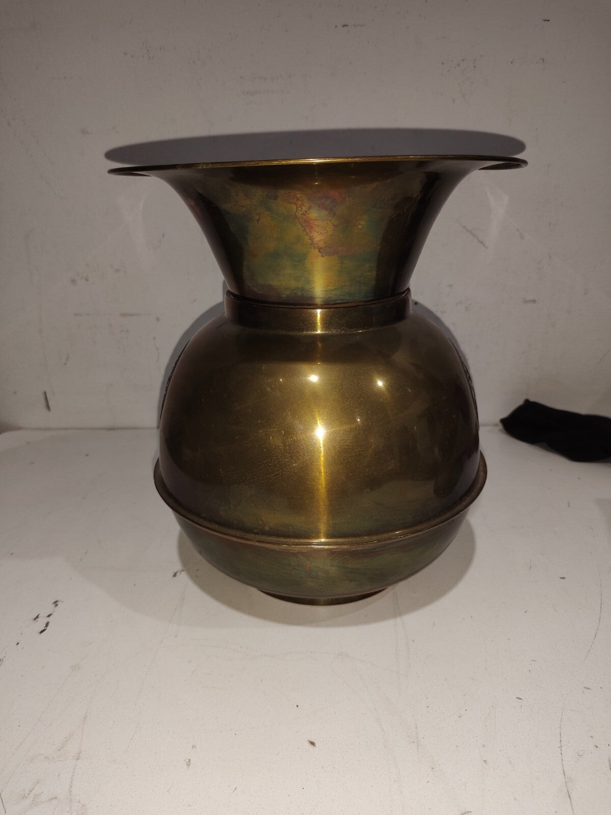 Vintage Solid Brass 5 Cent Cigars Spitoon