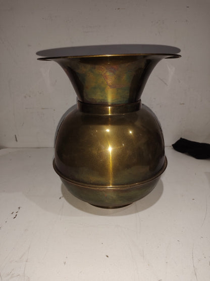 Vintage Solid Brass 5 Cent Cigars Spitoon